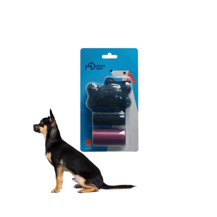 Set de paseo 3 en 1: Pelota Luminosa Verde (L)+ Arnés de Tracción para Perros (S)+ Bolsa de Residuos