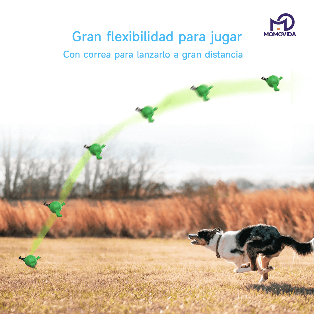 Pelota De Goma Para Mascotas Con Lanzador Dt-7