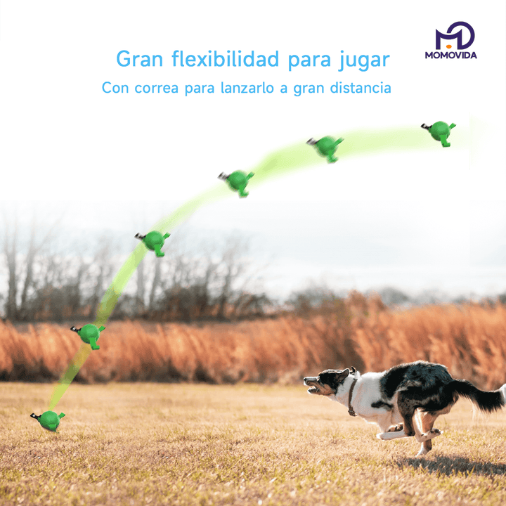 Pelota De Goma Para Mascotas Con Lanzador Dt-7