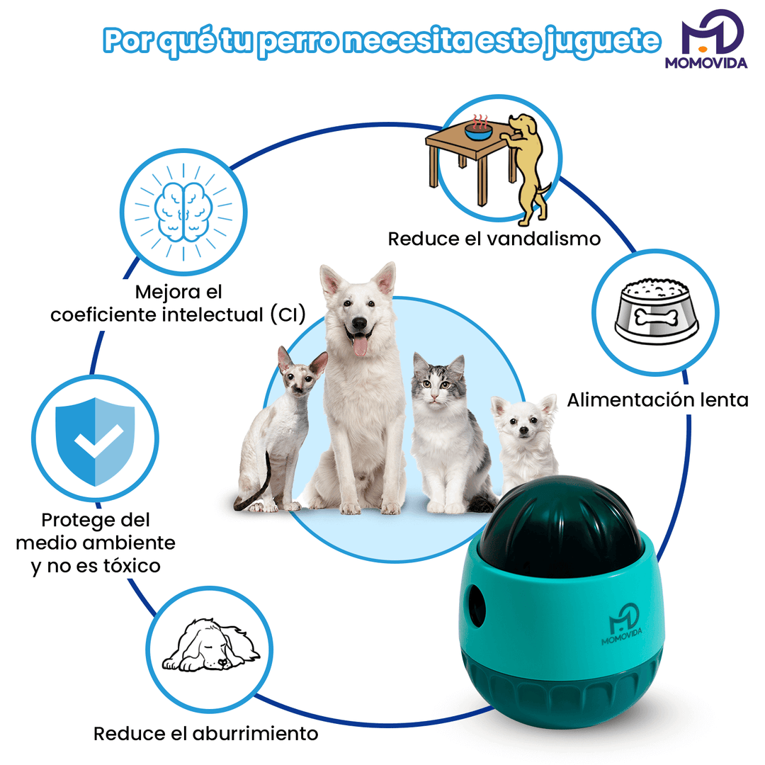 Juguete Interactivo con Dispensador de Comida para Perros PF-3