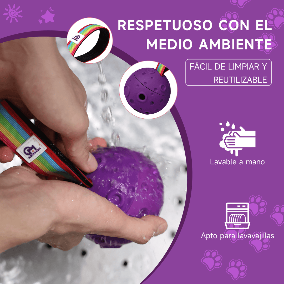 Pelota Dispensador de Alimento Masticable Meteorito Para Perros Dt-6