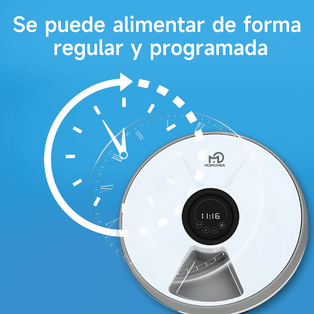 Comedero Automático de 6 Compartimientos para mascotas PF-1