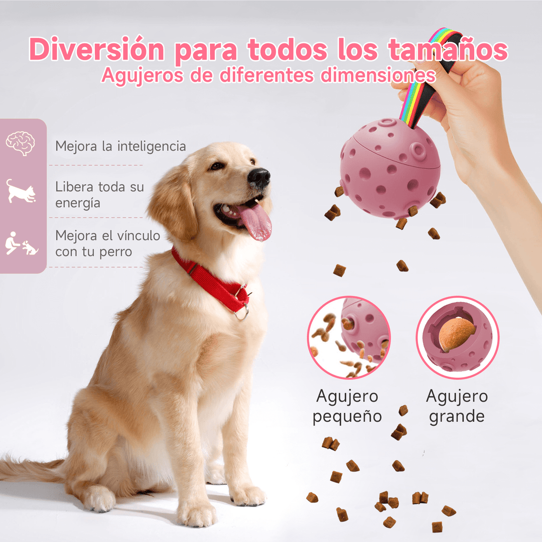 Pelota Dispensador de Alimento Masticable Meteorito Para Perros Dt-6