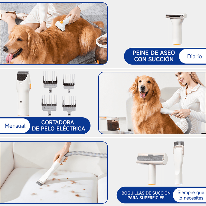 Kit Completo de Aseo y Aspirado para Mascotas 5 en 1 PG-1