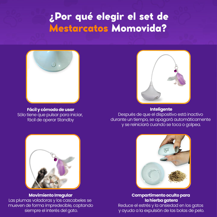 Juguete de Gota de Agua para Gatos Momovida CT-3